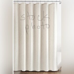 Naturoom 72”x 80” Cream Beige Fabric Shower Curtain